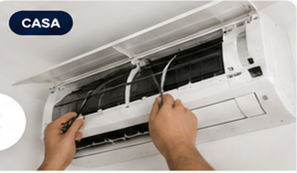 Manutenção de ar condicionado — exemplo demonstrativo